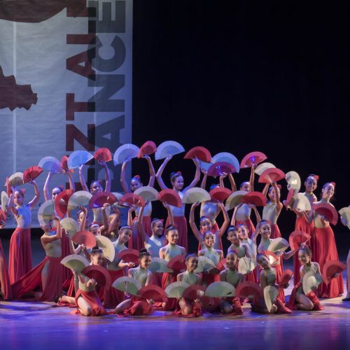 Coreografía Flowers en el espectáculo 1,2,3 Todos a escena